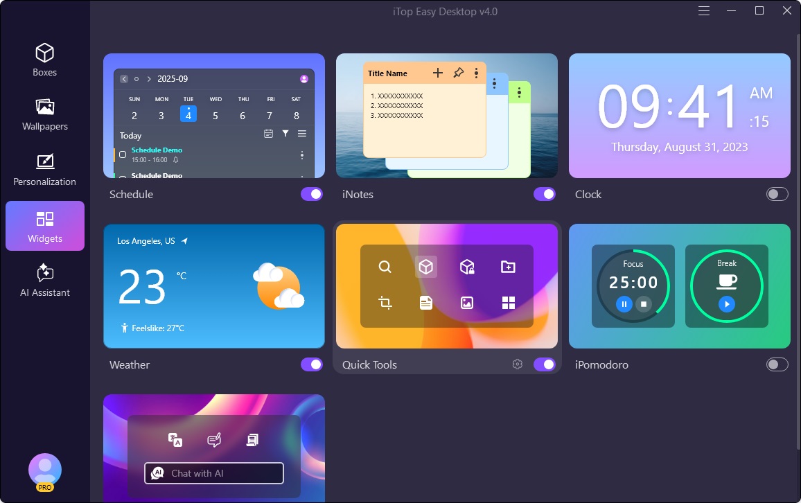 widgets